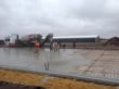 Støbning af gulvet i Hangar 3
